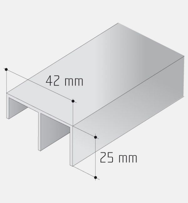 S30 dolní vodící profil 3M 1