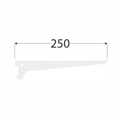 WSS 250b systémová konzola jednoduchá 250 mm bílá