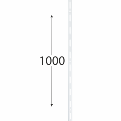 WLS 1000b nosná konzolová lišta jednoduchá 1000 mm bílá