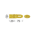 ZZP 25 Závěs zamykací jednoduchý 100x25x1,5 mm 5