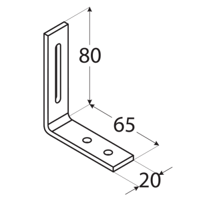 KR 1 – úhelník stavitelný 60x80x20x3,0 mm