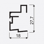 Madlo S Faworyt II 16/18mm stř. nasouvací 02697, délka 2,7m 1 Madlo S Faworyt II 16/18mm stř. nasouvací 02697, délka 2,7m 1