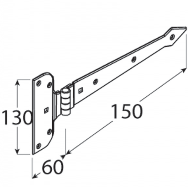 ZAB 150 Závěs vratový dekorační 150x2,6 Doprodej 1