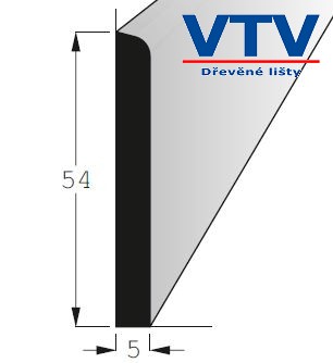 Lišta dřevěná RV 5405   2,4m c.166