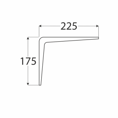 WS 225 1  konzole stavební bílá  175×225