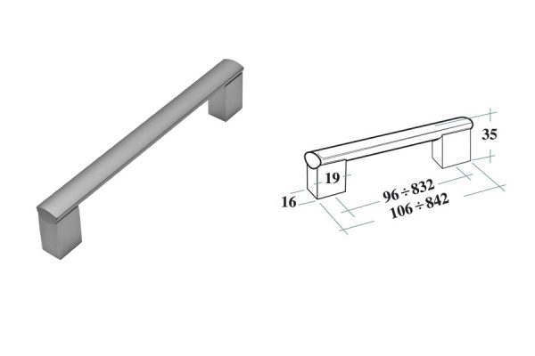 Uchytka T78 AKCE 256mm AL světlý Doprodej 1