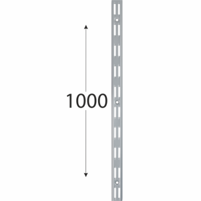 WLD 1000s nosná konzolová lišta dvojitá 1000 mm šedá