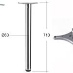 Stol.noha 24.GP00.071.21 nikl mat. 7
