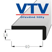 Lišta dřevěná L 1440 SM   2,4m