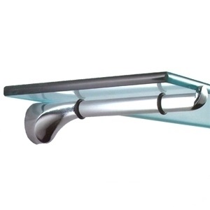 Konzola chrom 150mm pro sklenenou polici