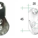 Drzak sat. tyce ovalne boční 2