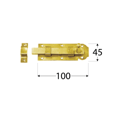 W 100  Zástrč jednoduchá 100×45