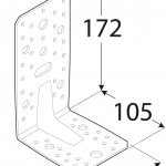 KP6 - úhelník s prolisem 172x105x90x3 mm 3
