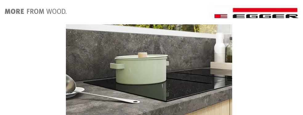 S pracovními deskami EGGER upoutá každá kuchyň pozornost.