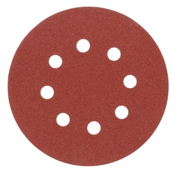 Brusný kotouč 125mm P100 s otvory 5ks suchy zip