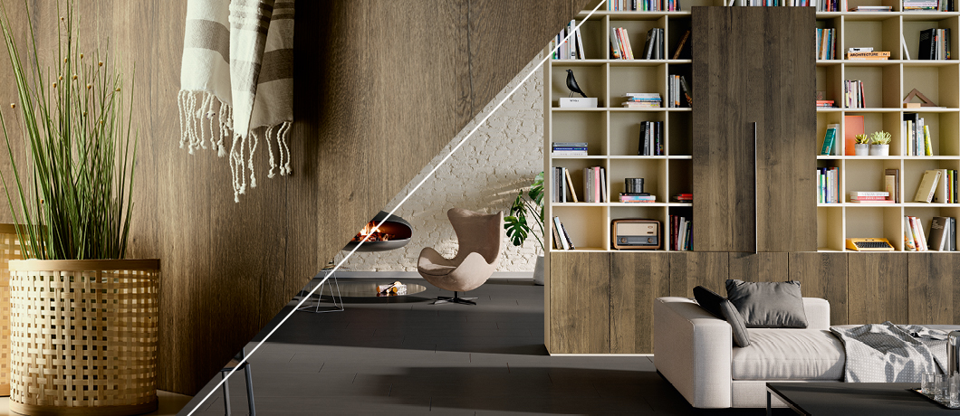 Lakované desky PerfectSense® Feelwood 4 perfectsensefeelwoodlandingpagecollagelivingroom01