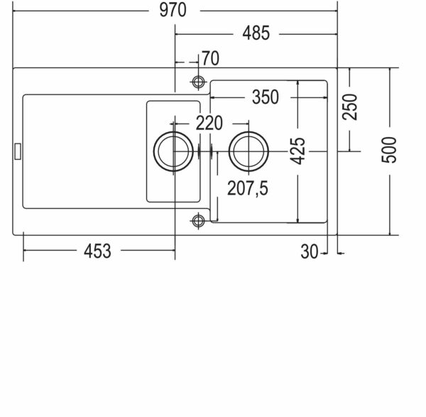 Dřez Franke fragranit MRG 651 bílá led