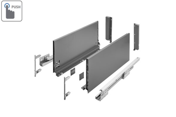 Zásuvkový Box Slim P2O D 300D 199/300mm extra vysoký Antracit