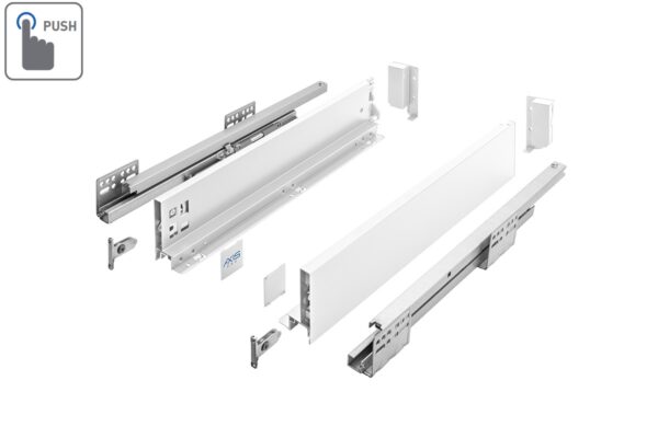 Zásuvkový Box Slim P2O A1-69 69/500mm Bílá zásuvka pod troubu
