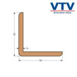 Lišta dřevěná L 5050   2,5m  c.5