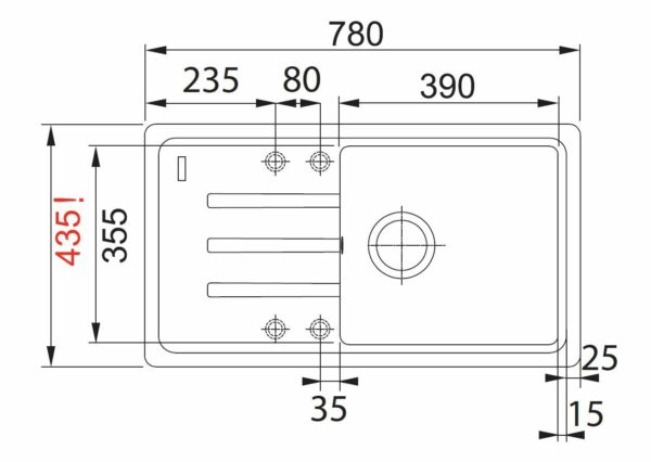 Dřez Franke fragranit BSG 611-78/39 bílá led