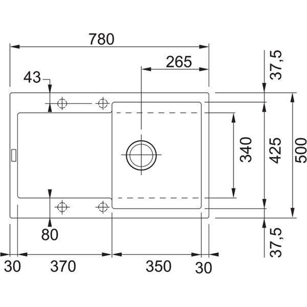 Dřez Franke fragranit MRG 611 bílá led