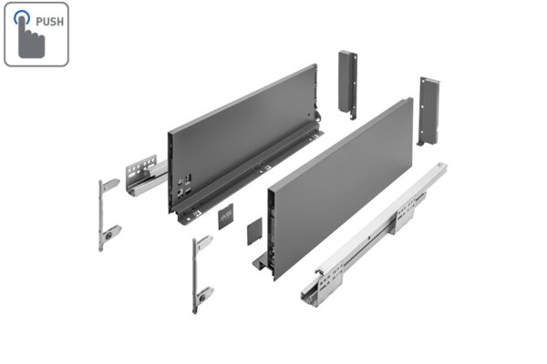 Zásuvkový Box Slim P2O C 450C 167/450mm vysoký Antracit