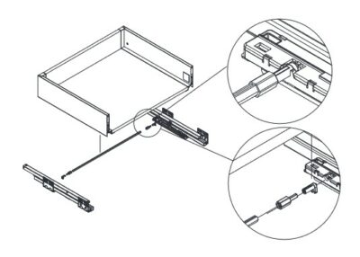 Zásuvkový Box Slim P2O synchronizační tyč