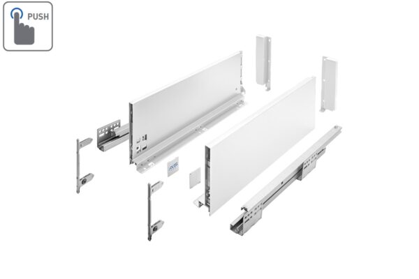 Zásuvkový Box Slim P2O C1 500C1 167/500mm vysoký Bílá