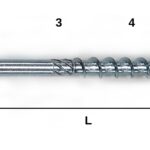 Vrut HS-easy PRO samorez stříbrný 4*35mm  (200ks/bal) 4001221616113