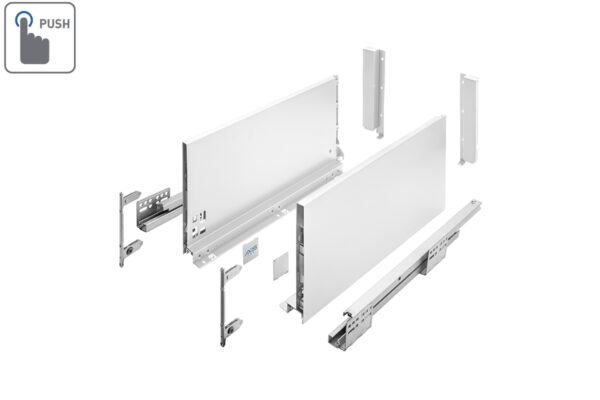 Zásuvkový Box Slim P2O D1 500D1 199/500mm extra vysoký Bílá