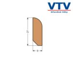 Lišta dřevěná PS 2709 2,5m c.28 Lišta dřevěná PS 2709 2,5m c.28