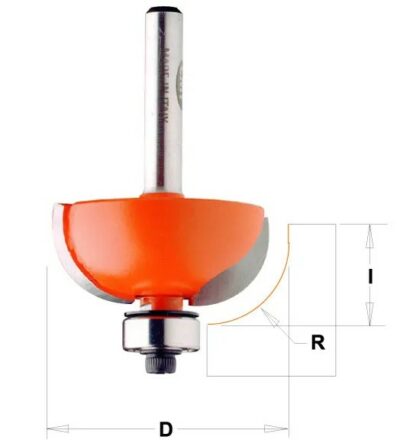 C93735011 C937 Zaoblovací fréza vypouklá – R12,7 D38,1×15,5 S=8 HW