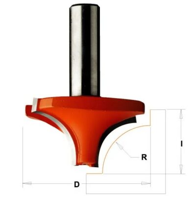 C92708011 C927 Zaoblovací fréza vydutá – R8 D28,6×12,7 S=8 HW