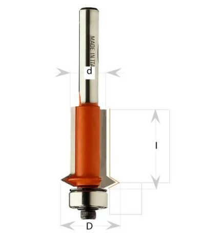 C95300111 C953 Ořezávací fréza s V břitem – D12,7×19 L67 25,4 S=8 HW