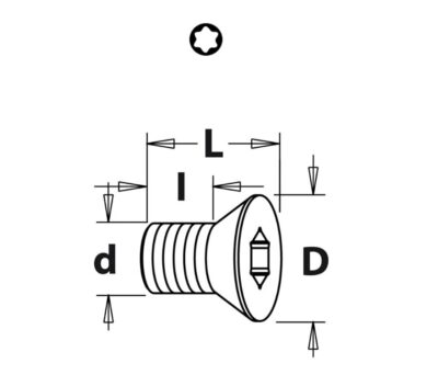 F099-12501 Šroub TSPTI – M2,5×3,2×6 D3,5 IGM