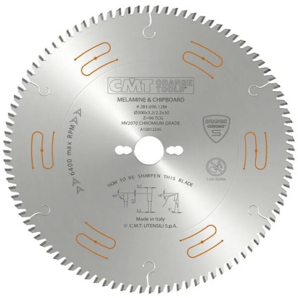 C28169612M Pilový kotouč na lamino, DTD a MDF - D300x3,2 d30 Z96 HW