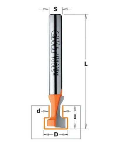 C95000111 C950 Fréza na cylindrické drážky HW – D9,5×11 d4,8 S=8 Z1