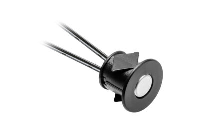 Spínač dotykový stmívatelný 12V/36W, 24V/72W, 3A, černý, pro otvor 18mm, mini AMP