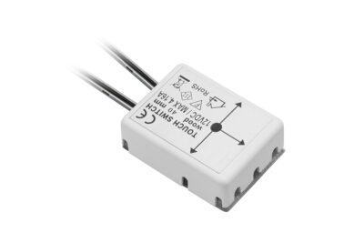 Spínač pod desku, material o síle do 40mm, 12V/50W, 4A, kabel 150mm, mini AMP