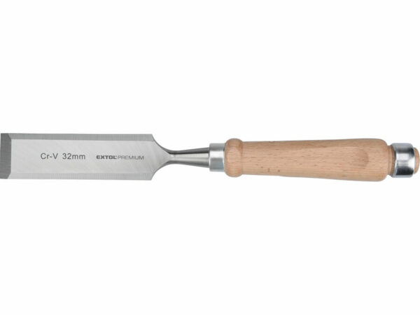 Dláto s kvalitní bukovou rukojetí, 32mm, délka 290mm, CrV EXTOL PREMIUM