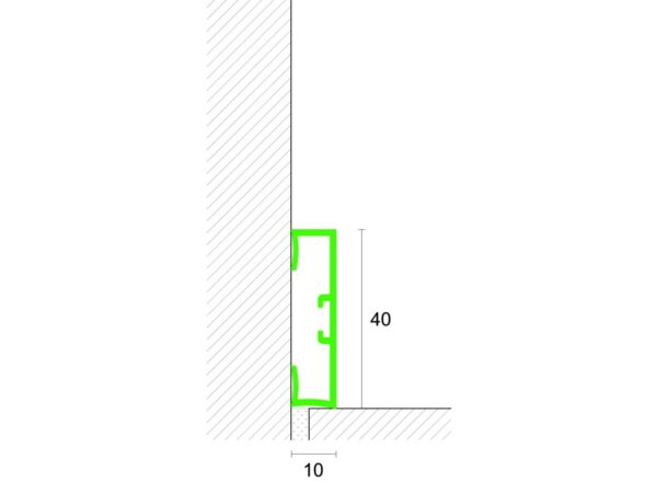 Přechodová lišta  89-14350905   90cm   zlato
