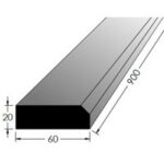 Práh buk  900* 60/síla 20mm