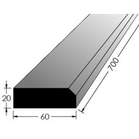 Práh buk  700* 60/síla 20mm