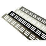 Vetrací mřížka 60*400 AL Černá mat. Vetrací mřížka 60*400 AL Černá mat.