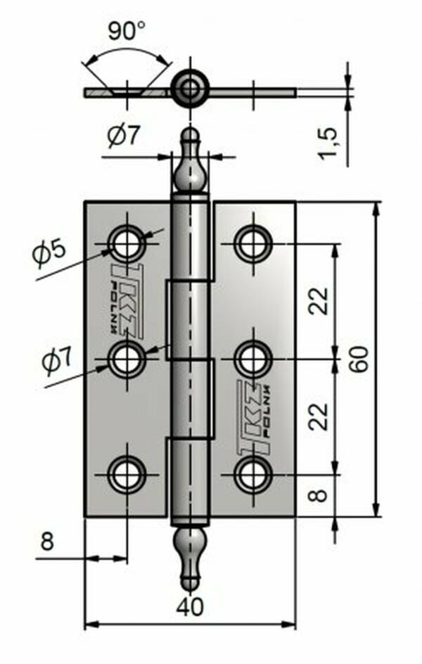 Závěs KZ 60 ur sm   8261049A