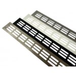 Vetrací mřížka 80*600 AL Černá mat.