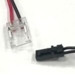 Konektor pro LED pásek 10mm a COB LED/mini AMP, samec, kabel 2m, 3A, IP20