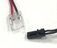 Konektor pro LED pásek 10mm a COB LED/mini AMP, samec, kabel 2m, 3A, IP20